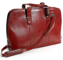 Tony Perotti Italian leather ladies laptop briefcase TP-8149Rd - Red