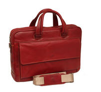 Tony Perotti Italian leather ladies document briefcase - TP-9522G/RED - Red