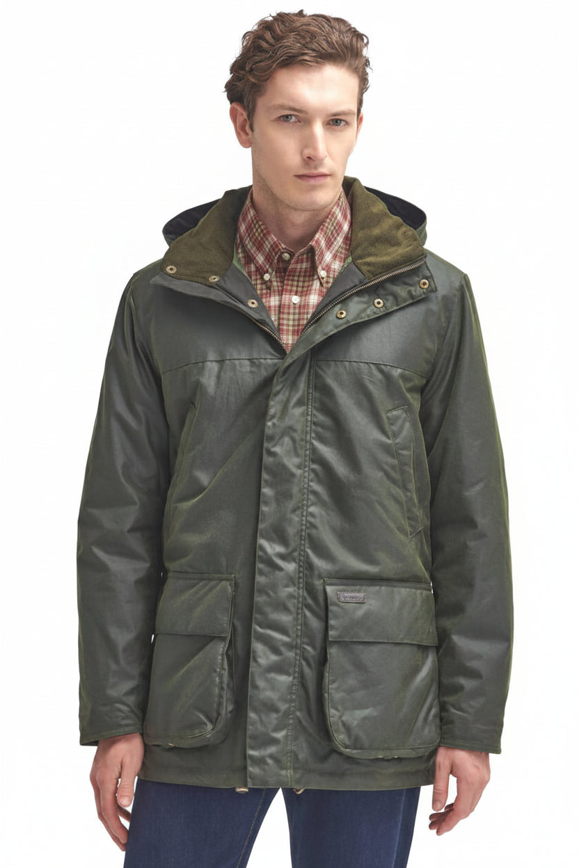 Barbour Bleaberry Waxed Jacket - Fern