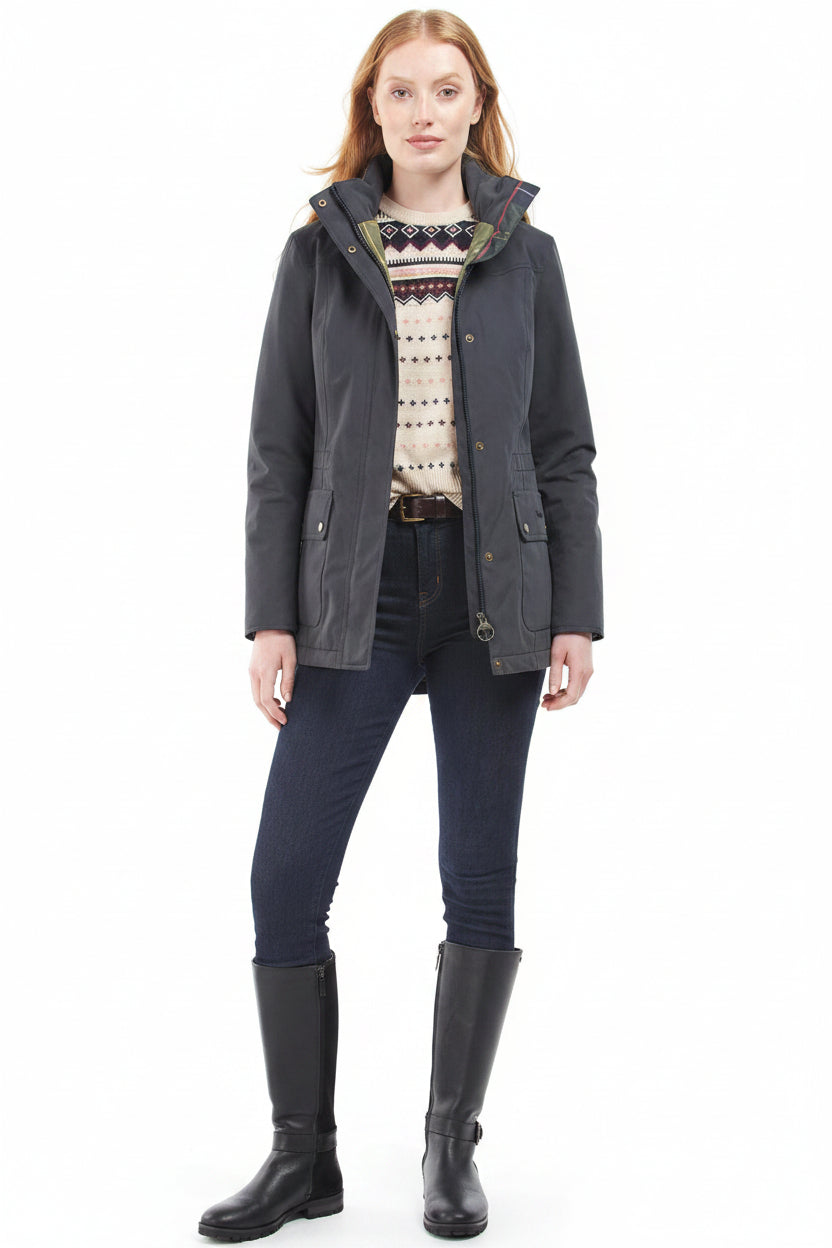 Barbour Buttercup Waterproof Jacket - Navy