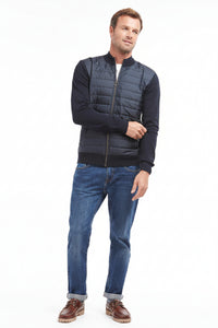 Barbour Carn Baffle Zip Thru Sweater Navy