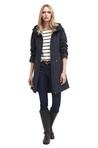 Barbour Heron Waterproof Jacket Navy