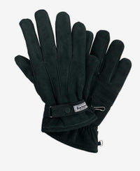 Barbour Insulated Leather Gloves - Black