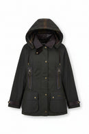 Barbour Ivy Wax Jacket  Fern LWX1494OL52 FLAT