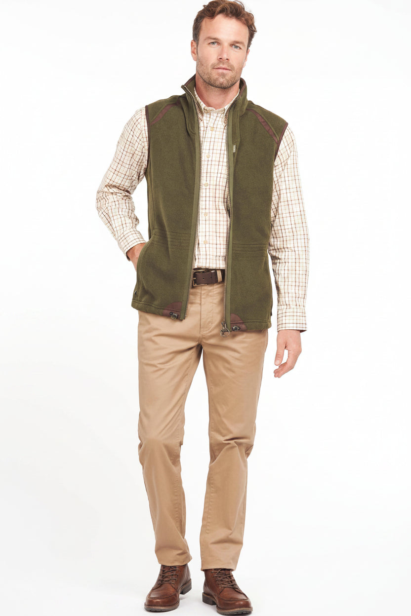 Barbour Langdale Fleece Waistcoat - Olive