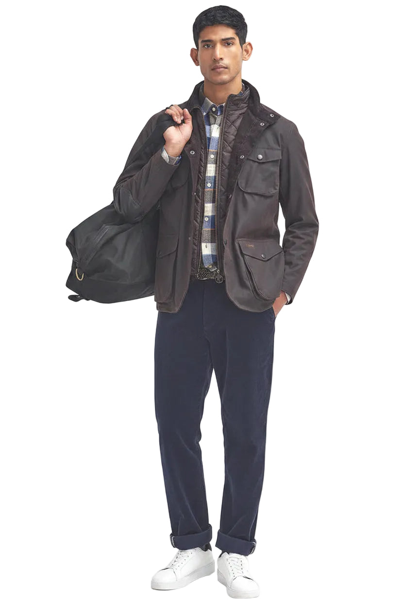 Barbour Mens Ogston Wax Jacket - Rustic