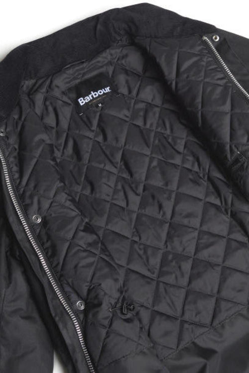 Barbour Mens Wax Sapper Jacket Black MWX0020BK91-lining