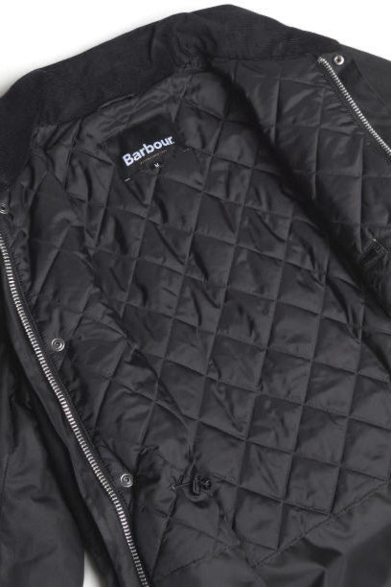 Barbour Mens Wax Sapper Jacket Black MWX0020BK91-lining