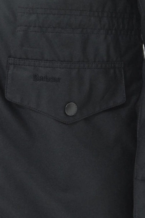 Barbour Mens Wax Sapper Jacket Black MWX0020BK91-pocket