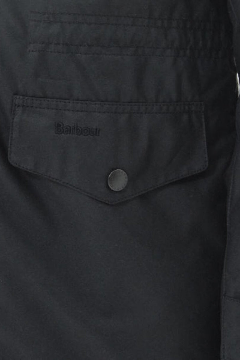 Barbour Mens Wax Sapper Jacket Black MWX0020BK91-pocket