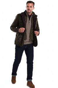 Barbour Mens Ogston Wax Jacket - Olive