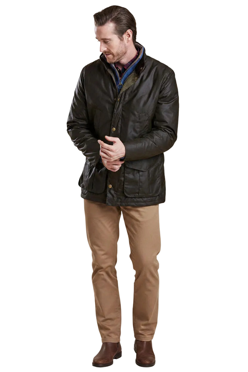 Barbour Mens Hereford Wax Jacket - Rustic