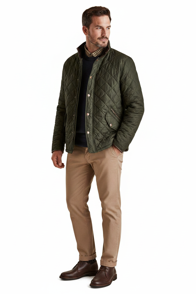 Barbour Powell Quilted Jacket - Sage