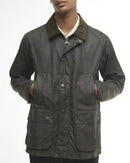Barbour Tartan Ambleside Wax Jacket - Olive