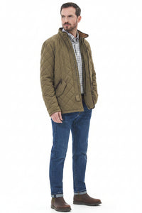Barbour Waterproof Shoveler Quilted Jacket - Clay