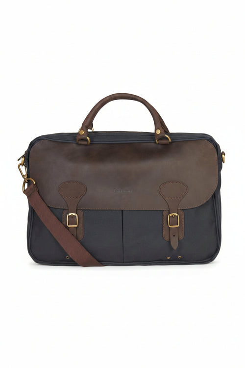 Barbour Wax Leather Briefcase Navy
UBA0004NY91 -flat