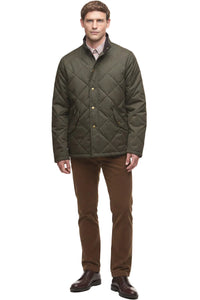 Barbour Winter Shoveler Quilted Jacket - Dark Olive