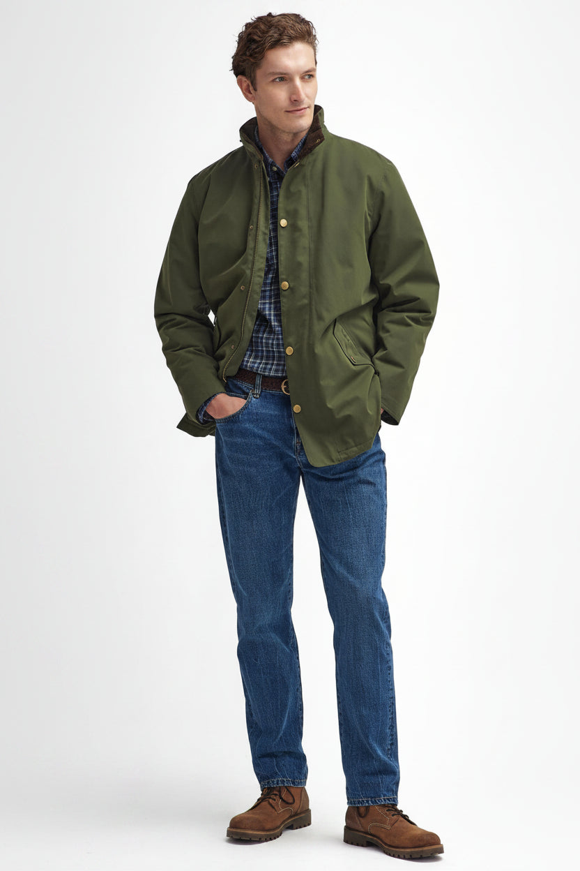 Barbour Winter Spoonbill Waterproof Jacket - Olive