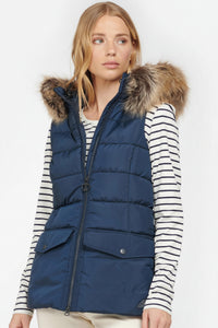 Barbour Womens Bayside Quilt Gilet Navy - LQU0068NY71