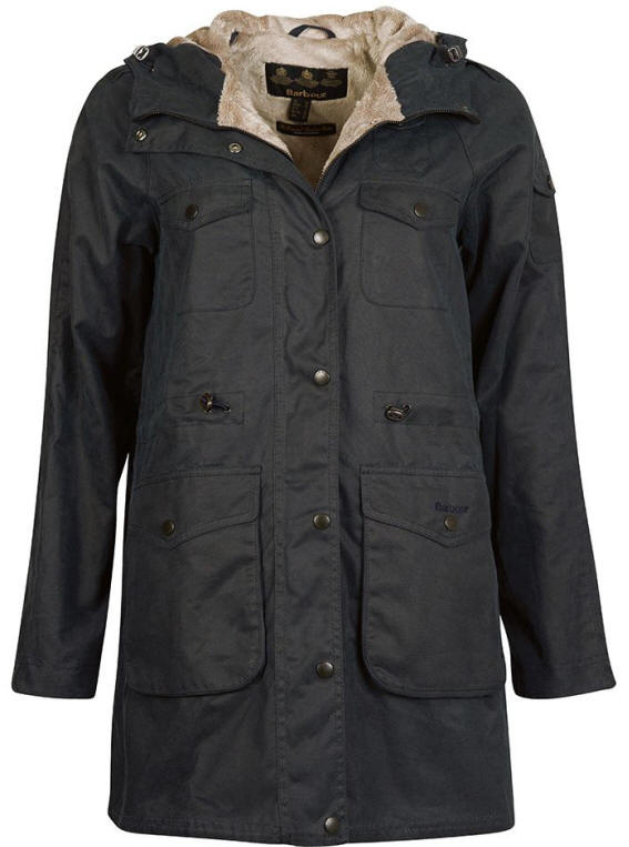 Barbour Womens Corrie Wax Cotton Jacket - Navy