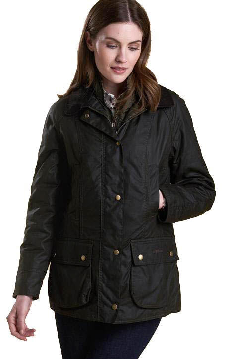 Barbour Womens Hartwell Wax Jacket Olive