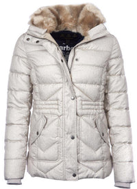 Barbour Women's Langstone Quilted Jacket - Stone White