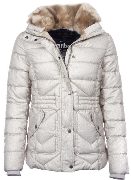 Barbour Women's Langstone Quilted Jacket - Stone White
