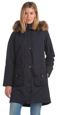 Barbour Womens Lynn Waterproof Jacket Navy