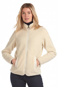 Barbour Womens Millhouse Fleece Jacket Winter Cream