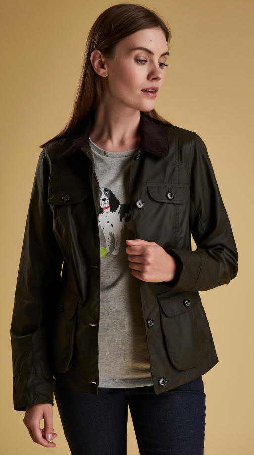 Barbour Womens Nidd Wax
Cotton Jacket - Olive