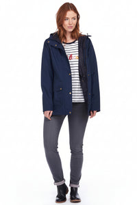 Barbour Womens Oak Waterproof Jacket Navy