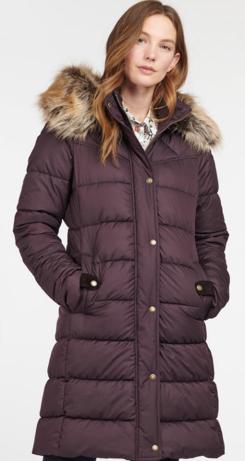 Barbour Rustington Quilt Jacket - Purple