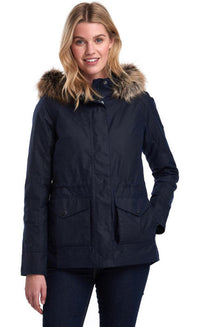 Barbour Womens Scallop
Waxed Jacket Navy