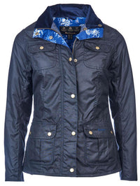 Barbour Womens Susannah Wax Jacket - Navy