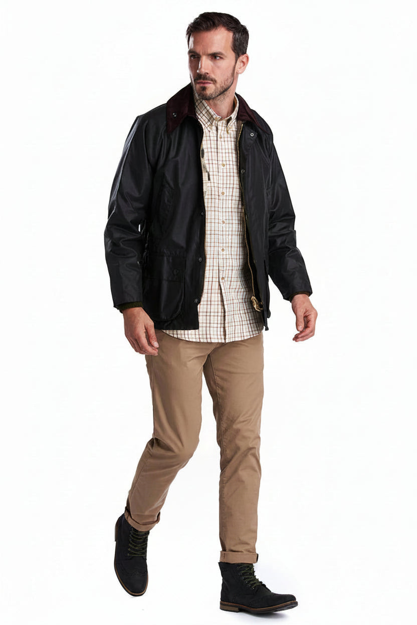 Barbour Mens Waxed Bedale Jacket - Sage