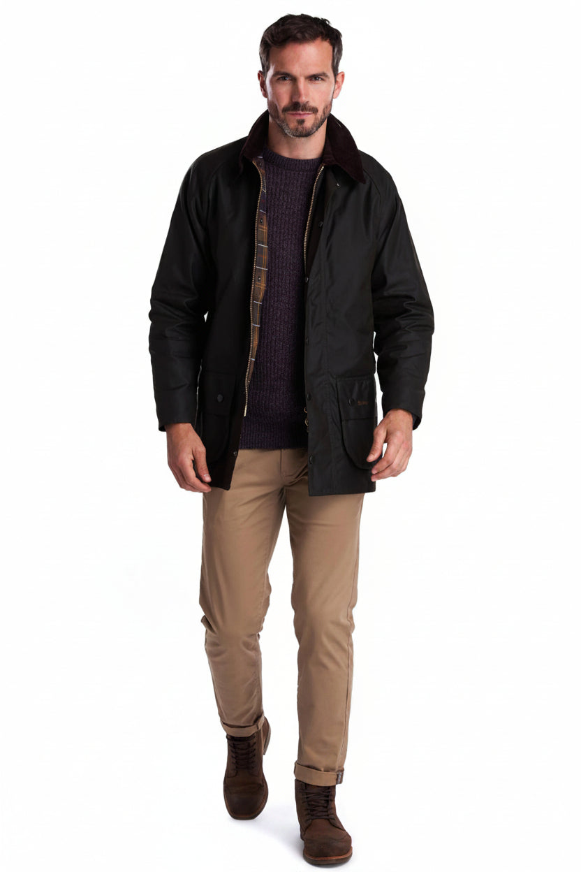 Barbour Beaufort Wax Jacket - Olive