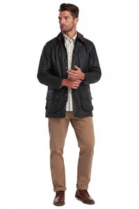 Barbour Beaufort Wax Jacket - Sage