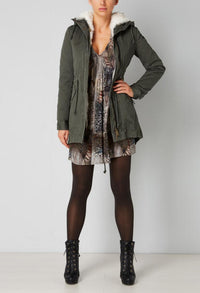 Gaudi Women's Parka with Fur - Green