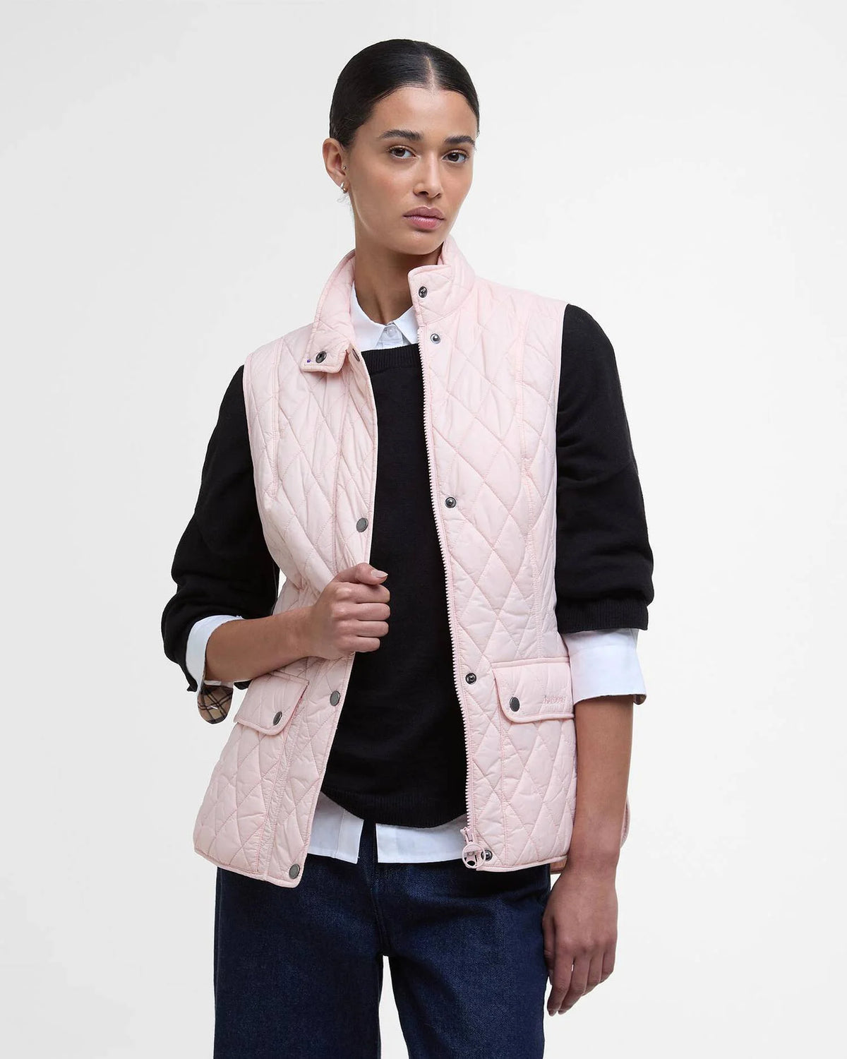 Barbour Womens Otterburn Quilt Gilet - Primrose Pink