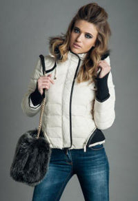 Relish Women's Treshic Down Padded Jacket - Milk