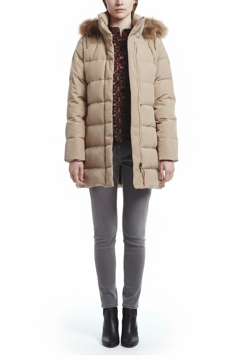 Aigle Ladies Downshine Duck Down Jacket - Beige