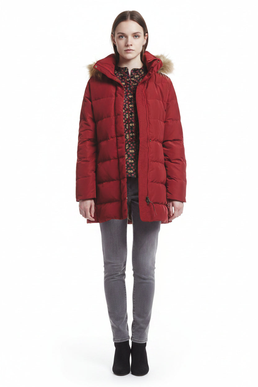 Aigle Ladies Downshine  Duck Down Jacket - Bordeaux
