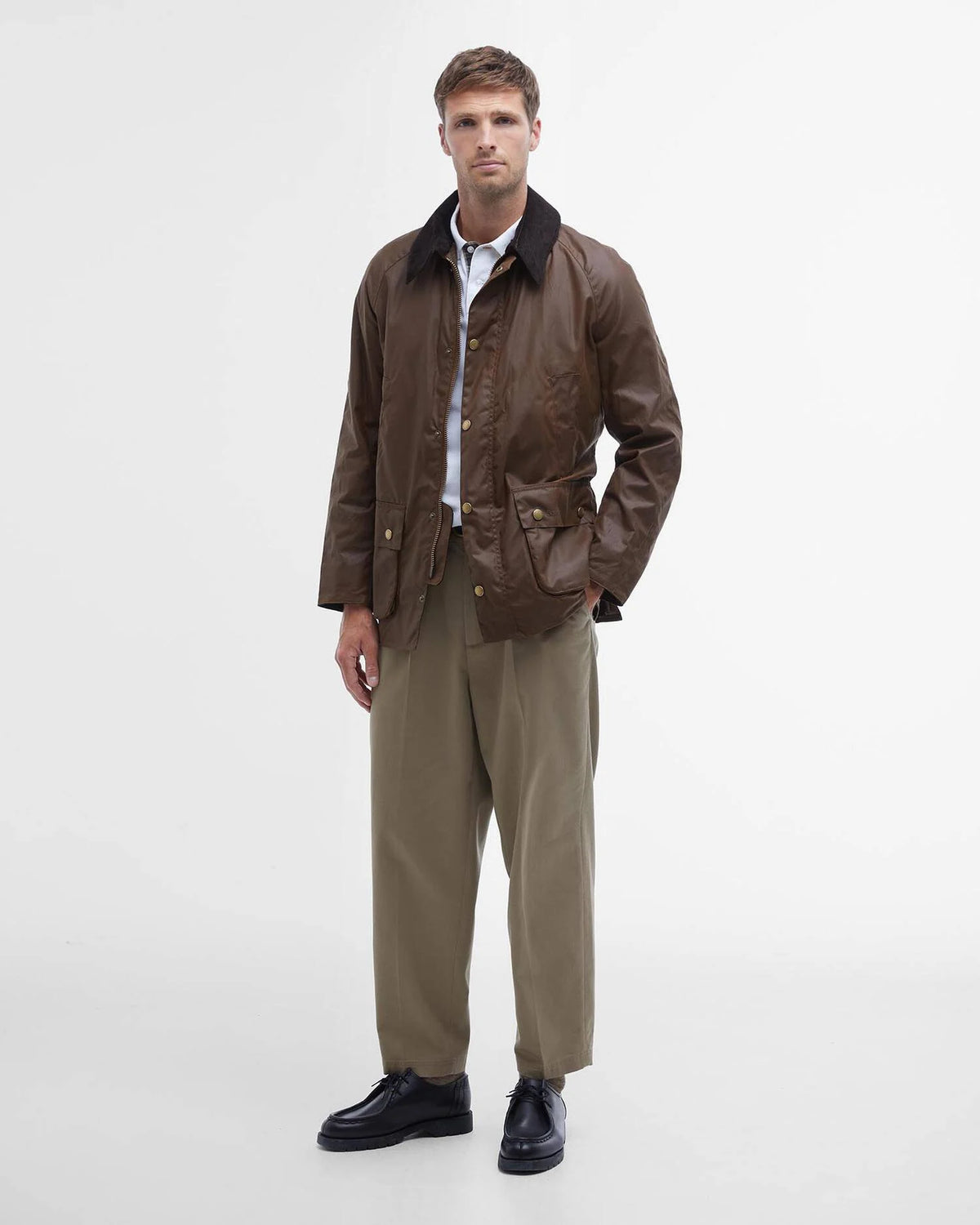 Barbour Ashby Wax Jacket - Bark