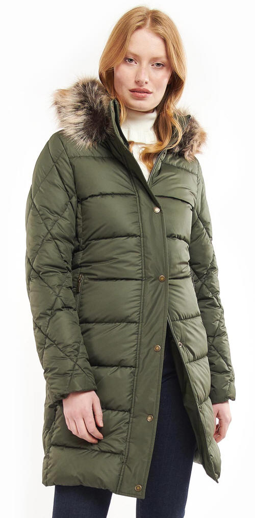 Barbour Daffodil Quilt Jacket - Olive