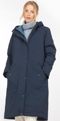 Barbour Lowgos Waterproof Jacket Navy
