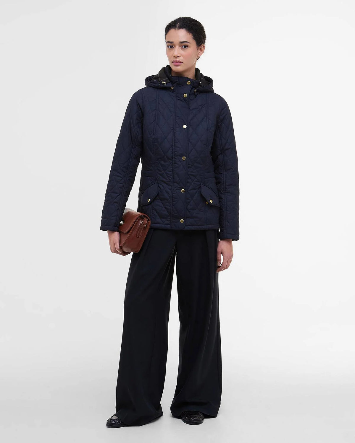 Barbour Womens Millfire Quilted Jacket - Navy
