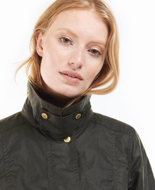 Barbour Pendula Wax Cotton Jacket - Olive
