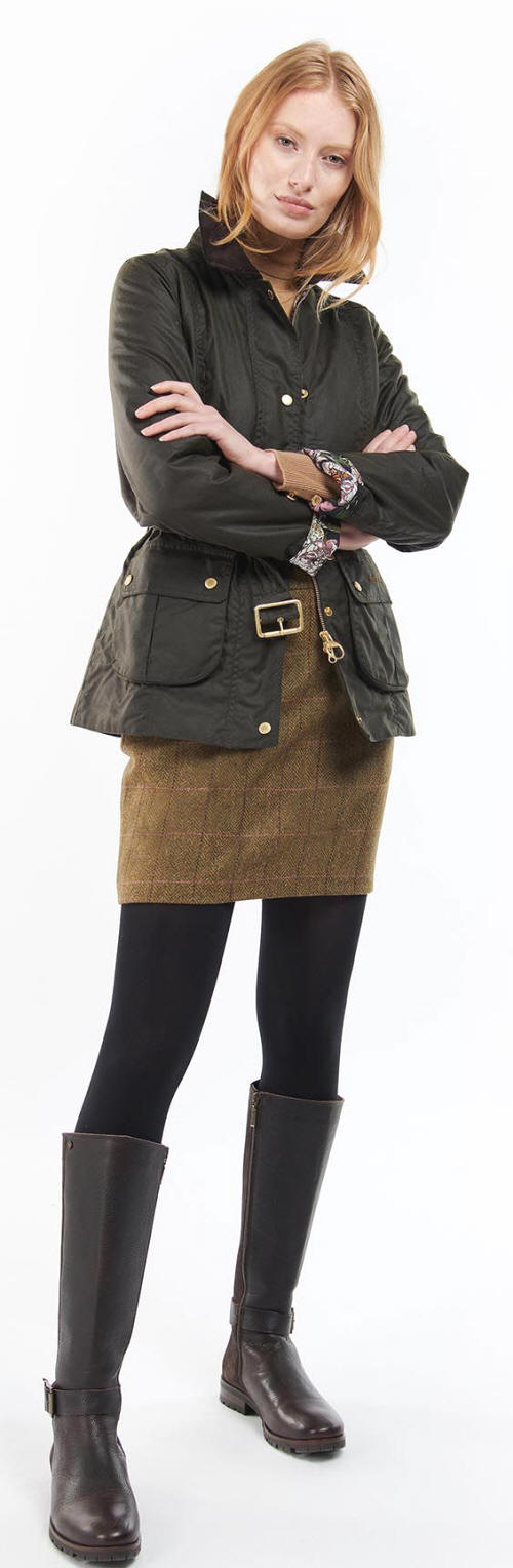 Barbour Pendula Wax Cotton Jacket - Olive