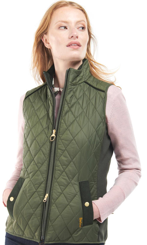 Barbour Poppy Quilt Gilet - Olive