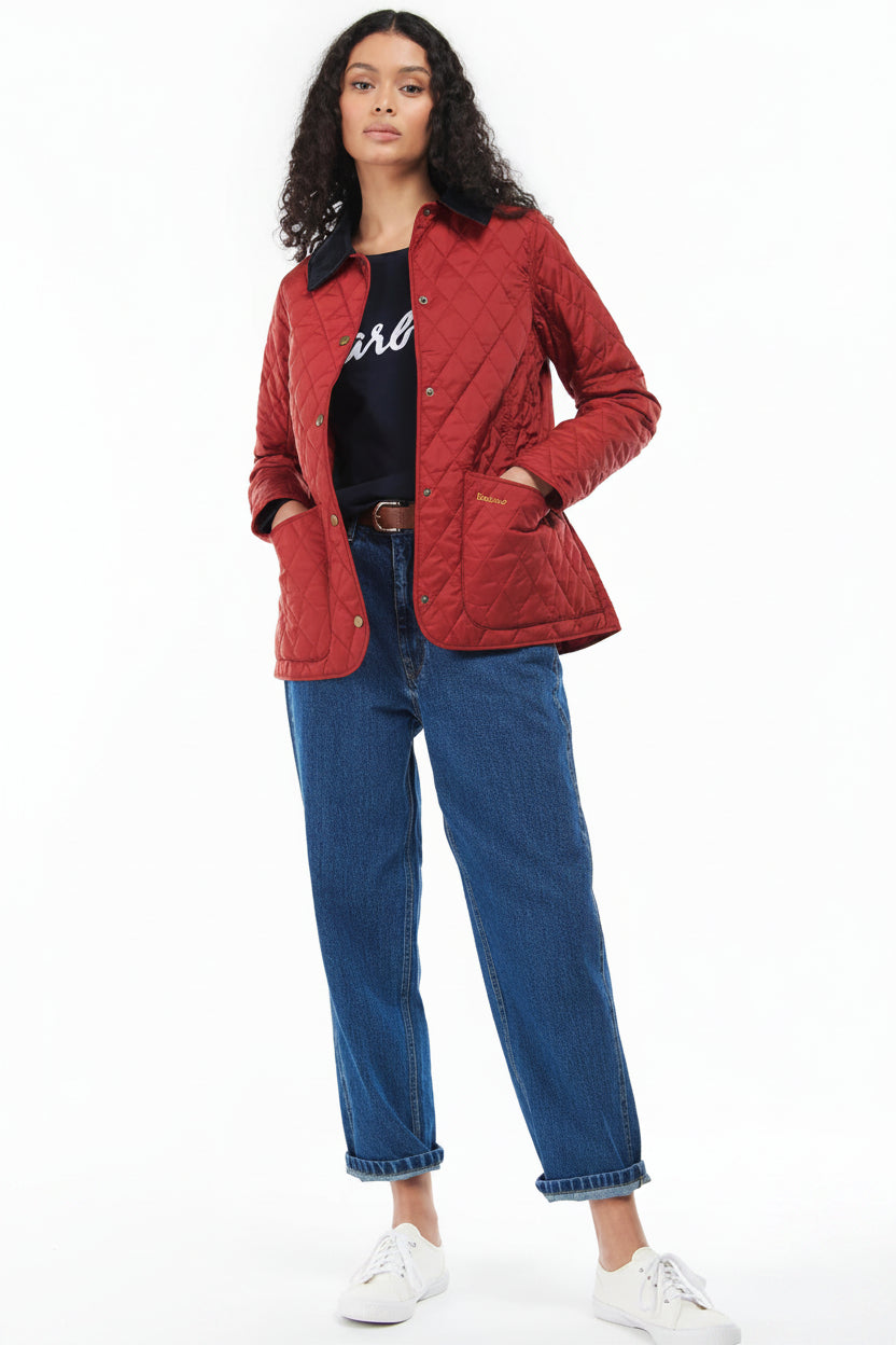 Barbour Womens Annadale Quilted Jacket - Red
